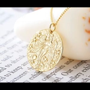 925 Sterling Silver Medallion Coin Necklace 18 inch